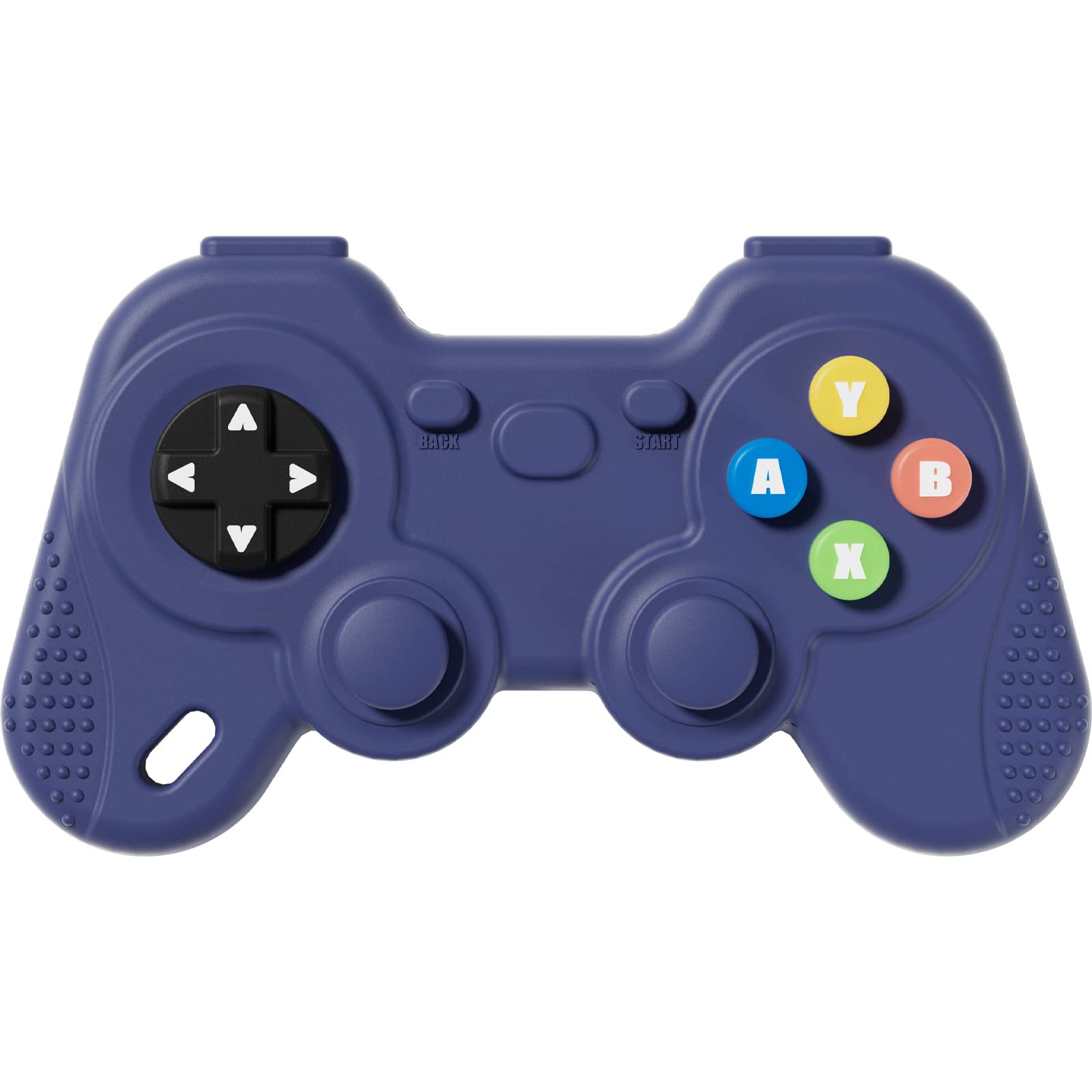 NCVIChristmas Baby Game Controller Toy 0-12 Months, Infant Video Gaming Controller Teether Toy with Joystick for Babies Chew and Teething Relief, Food-Grade Silicone for Newborn, BPA-Free