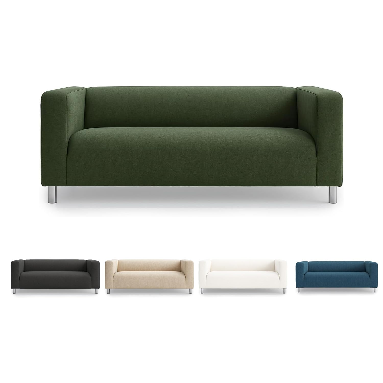 FMCTL Klippan Loveseat Cover Replacement Klippan Sofa Cover, Klippan Couch Cover, Klippan Cover(Daily Green)