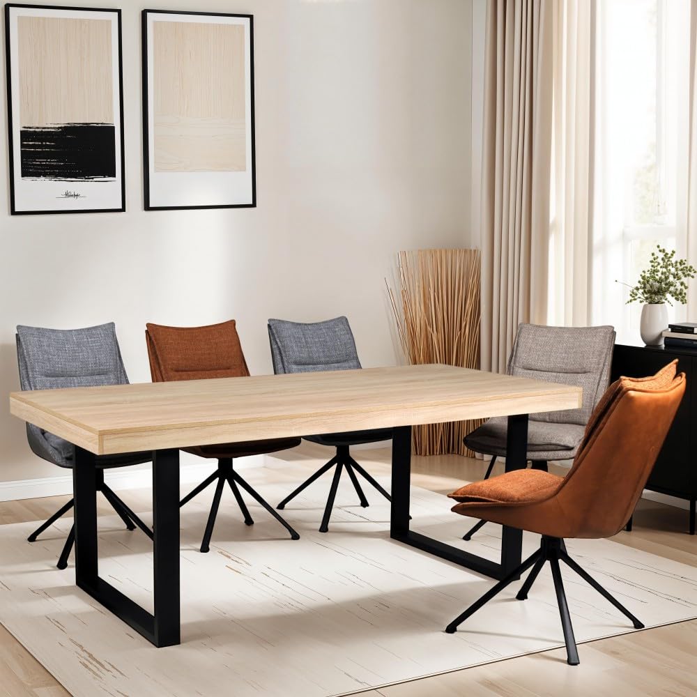 Table à manger Tivoli 200x90cm : créez un grand espace repas chaleureux en famille