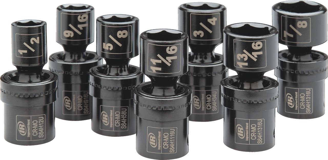 Ingersoll Rand SK4H7UN 1/2" Drive SAE Universal Impact Socket Set (7 Piece)