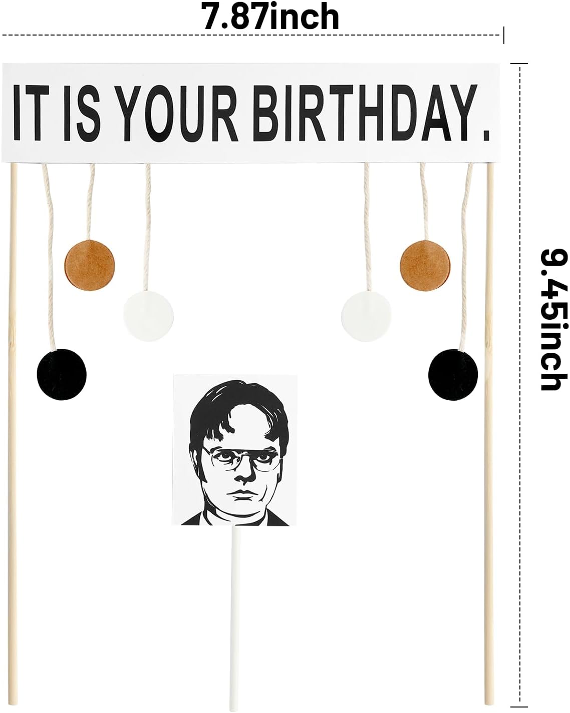 It Is Your Birthday Cake Topper Office Theme Dwight Schrute Birthday Party Supplies Decorations