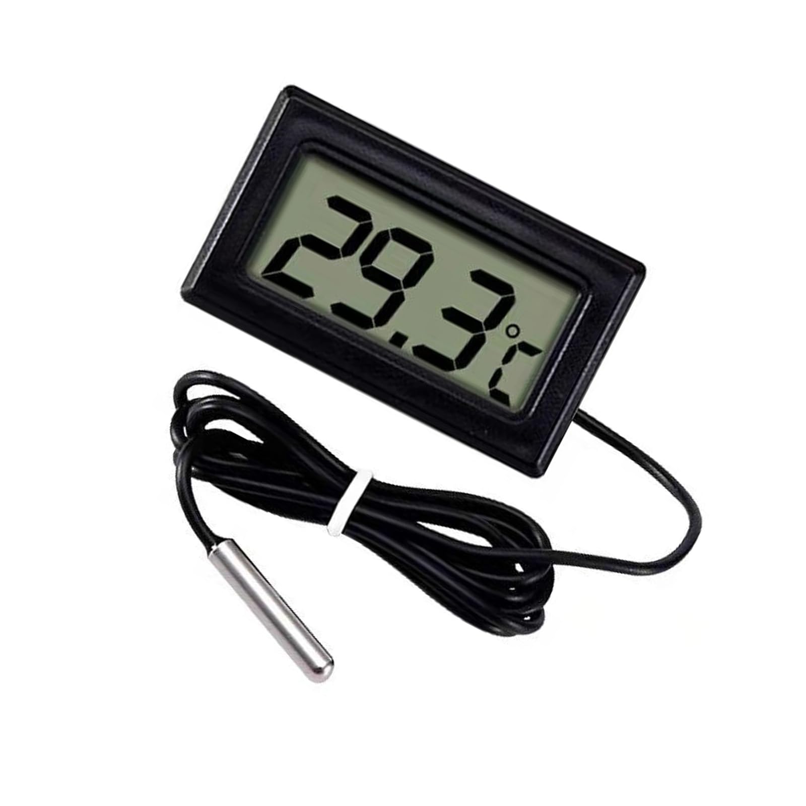 Kalttoy Black Lcd Digital Display Thermometers For Fridge Aquarium Freezer Temperature Measure Meter Thermometers Temperature Monitor Meter For Freezer Fridge Aquarium