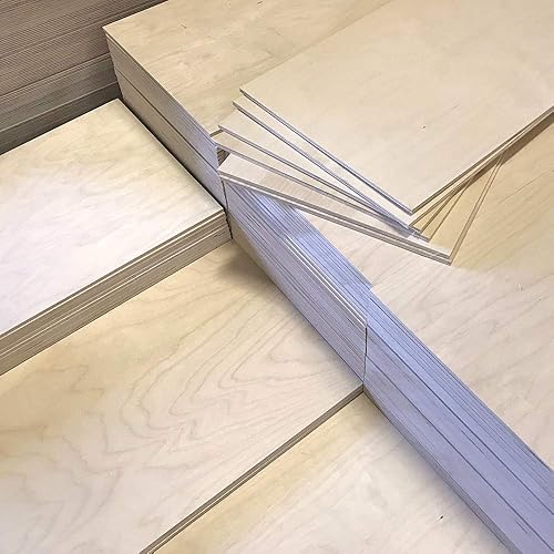 Madera contrachapada de abedul báltico BBB de 0118in 18 pulgadas x 12 x 20 pulgadas 15 piezas Perfecto para proyectos de arte y manualidades