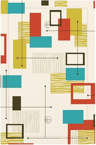 Miniatura 114 de 70s Retro Sun 1 Gang Outlet Covers Dúplex Receptáculo Hippie Hongo Placa de pared Decorativa Boho Sol Sunrise placa frontal Placa de interruptor