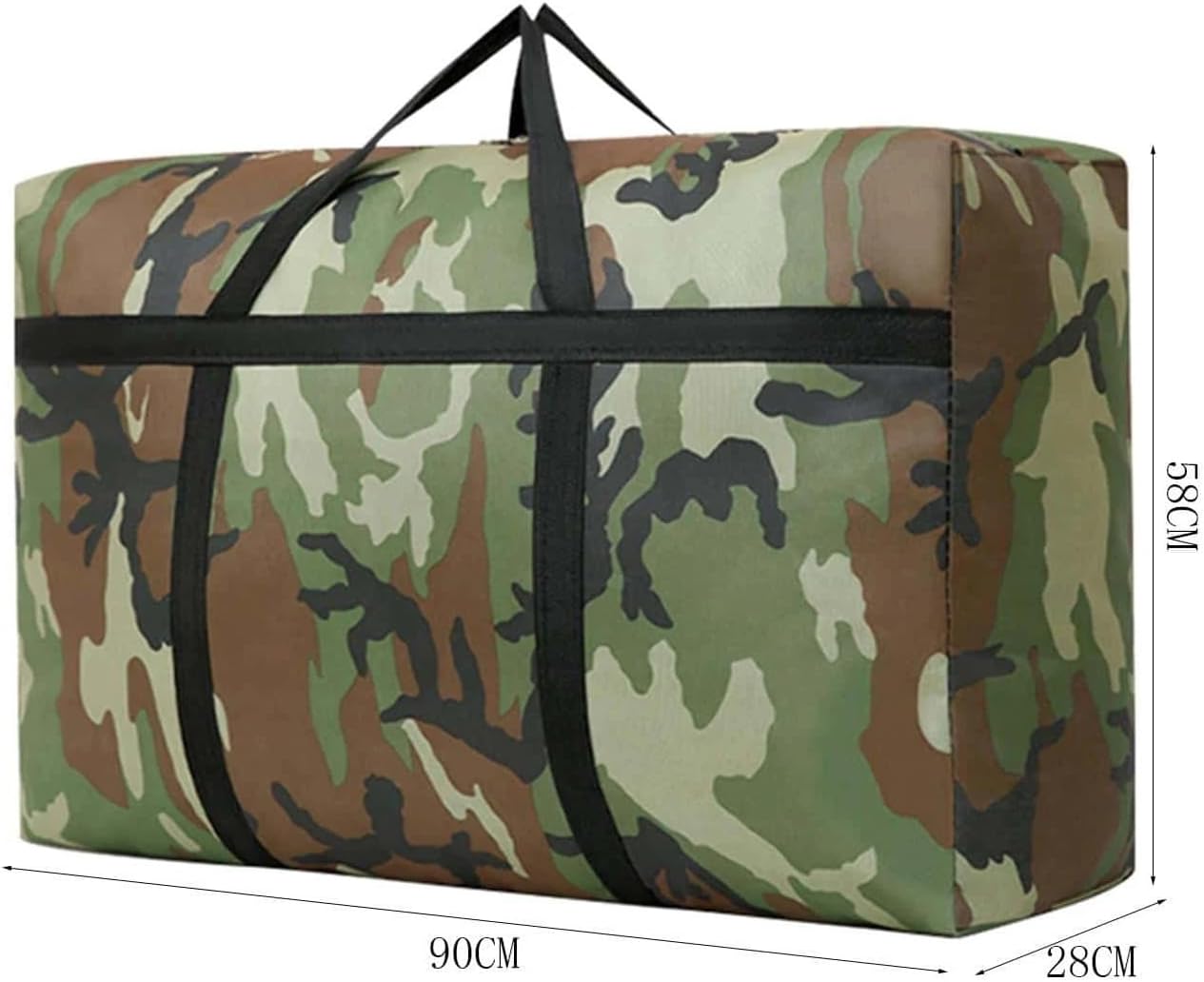 Moving Bags Heavy Duty 150L Heavy Duty Storage Bags, Oxford Cloth Wrap Around Handles Double Zipper, Reusable