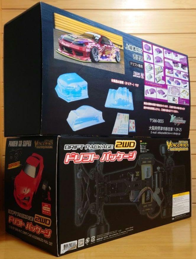 アライブフーン映画S15シルビアLEDボディ＆ヨコモドリパケ2WDフルセット完成 映画アライブフーンRCカーS15シルビアボディ＆ヨコモドリパケ2WDフル