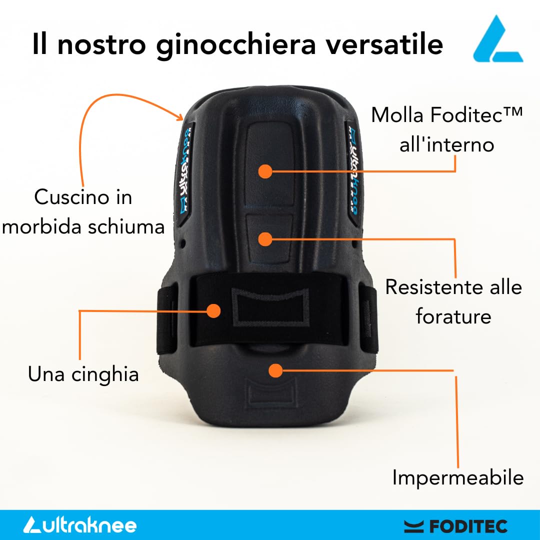 Hammock 1X | Ginocchiere da Lavoro Professionali per Cantiere & Giardinaggio | Protezione Ginocchia | Ergonomiche | Resistenti | Ginocchiere per Pantaloni da Lavoro