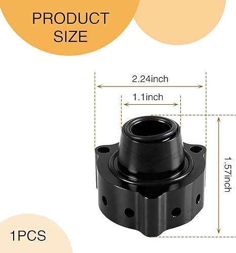 Miniatura 2 de Base de válvula de presión para automóvil con herramientas de instalación, resistente al agua, duradero, accesorios de base Turbocompresor de metal