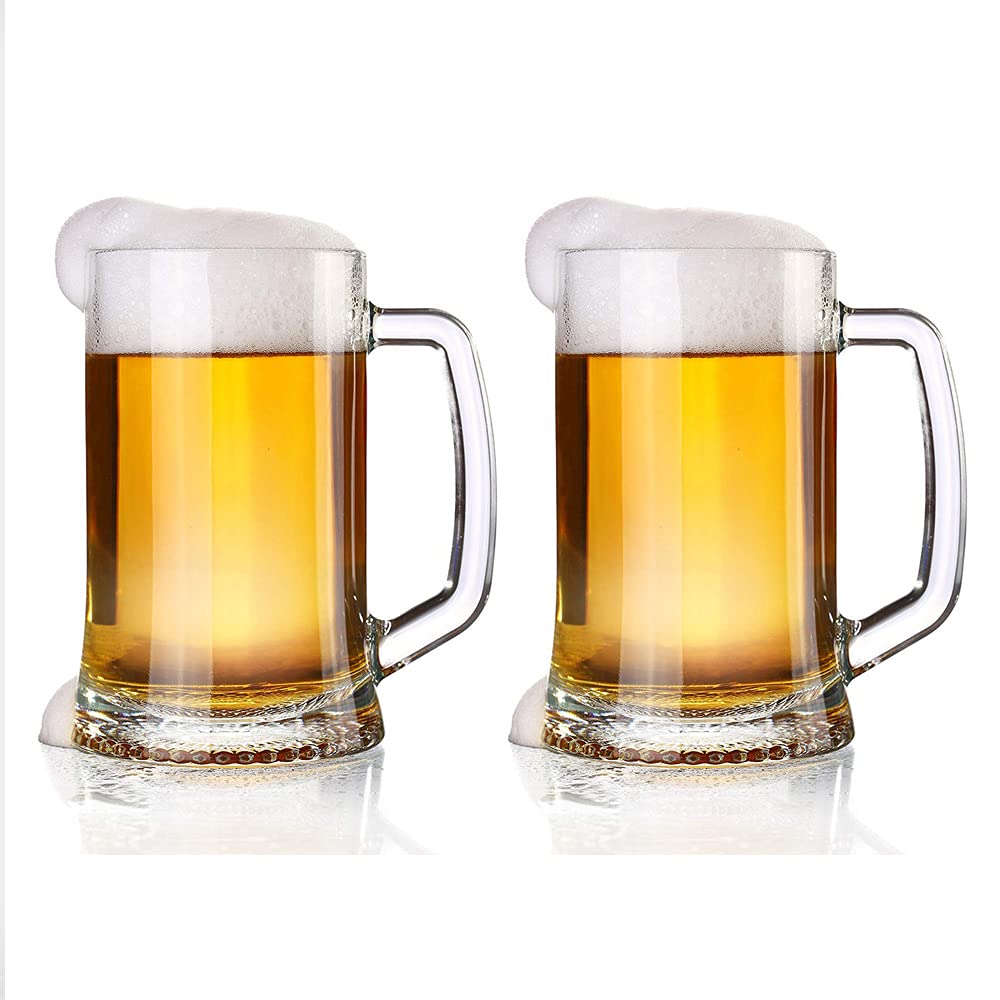 Buy KATHIYAWADI SALES Classic Beer Mug Style Jumbo Beer Mug Set (Beer