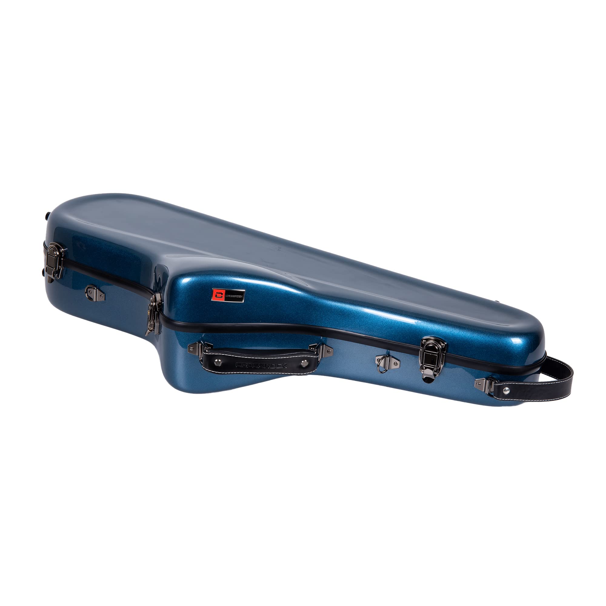 Crossrock Étui pour saxophone ténor de qualité professionnelle, finition argentée métallisée, serrure TSA, protection Elite, sangles amovibles, poche pour accessoires pour musiciens professionnels