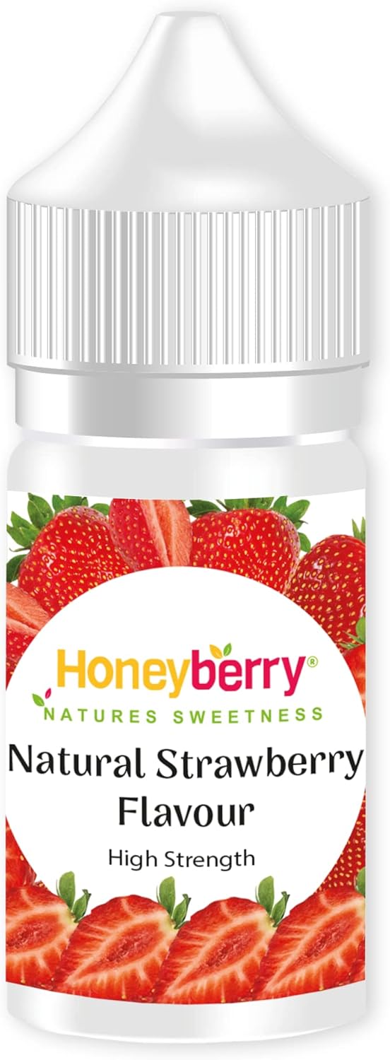 HONEYBERRY 30ml Natural Strawberry Food Flavouring Essence