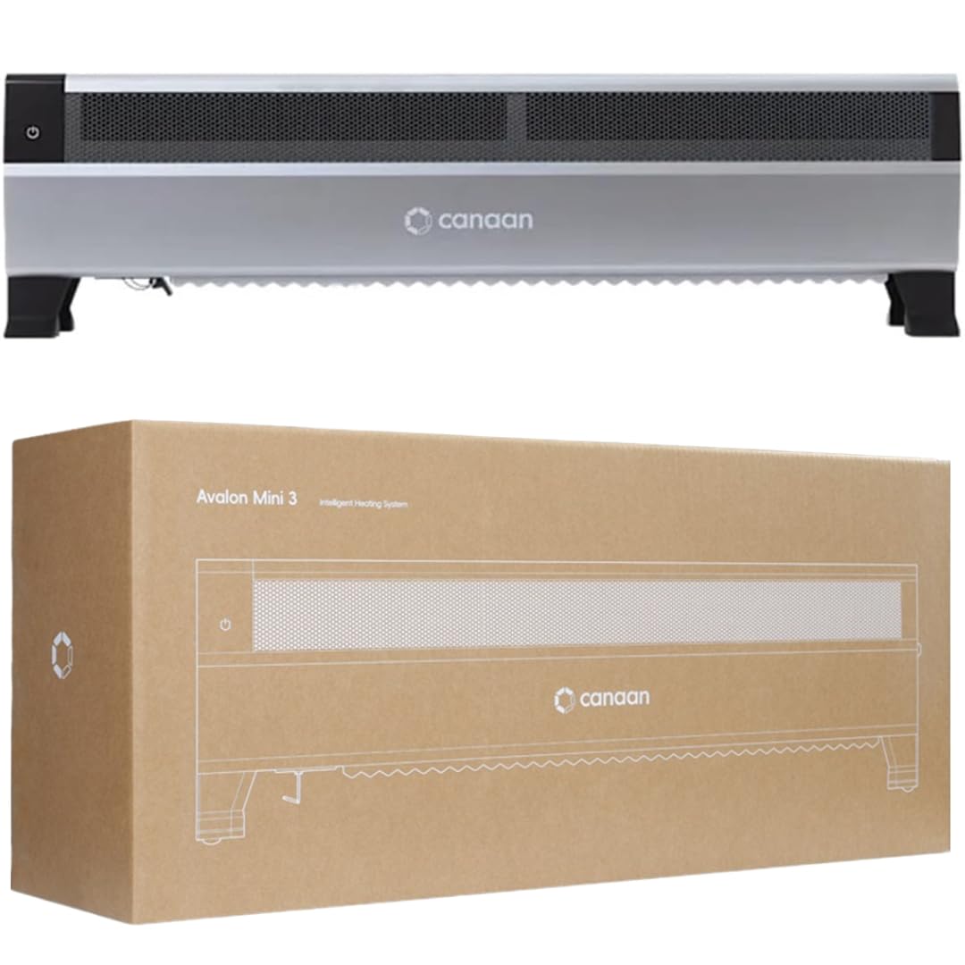 New Canaan Avalon Mini 3 BTC Miner 37.5 TH/s 21.3J/TH 800W 110-240V AC 50/60Hz Solo Mining 35-55dB Home Office Miner - with PSU