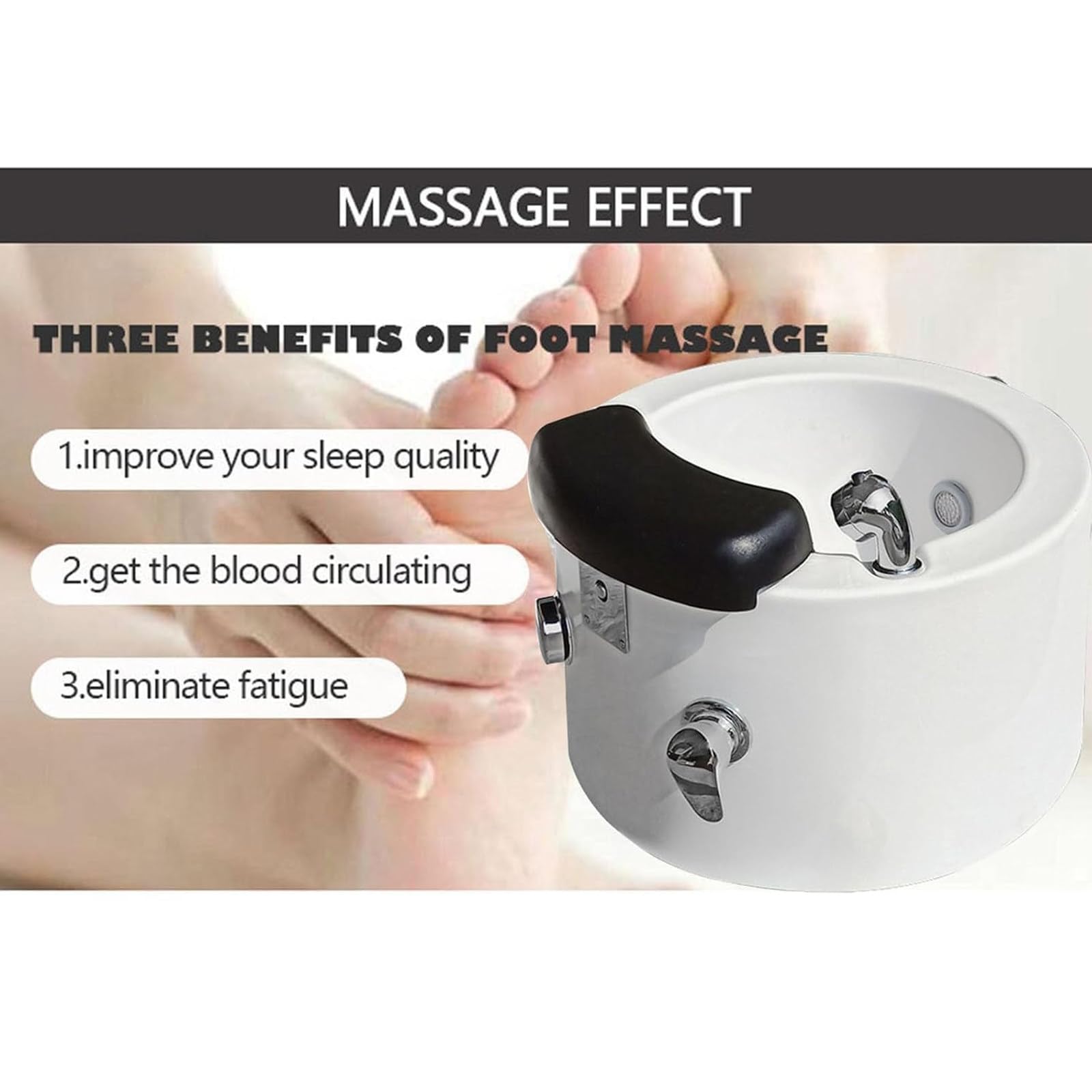 Pediluvio Massaggio Spa Ciotola Portatile Pedicure Ammollo I Piedi Massaggiatore Vasca Bagno Poltrona con Pediluvio Ciotola Vasca Massaggiatore Spa Professionale Pedicure Foot,C