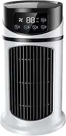 Mini Ar Condicionado Portátil, Mini AC, Ventilador de Ar Condicionado Portátil Evaporativo Mini Refrigerador de Ar Com Temporizador Quiet USB Desktop Ventilador de Refrigeração