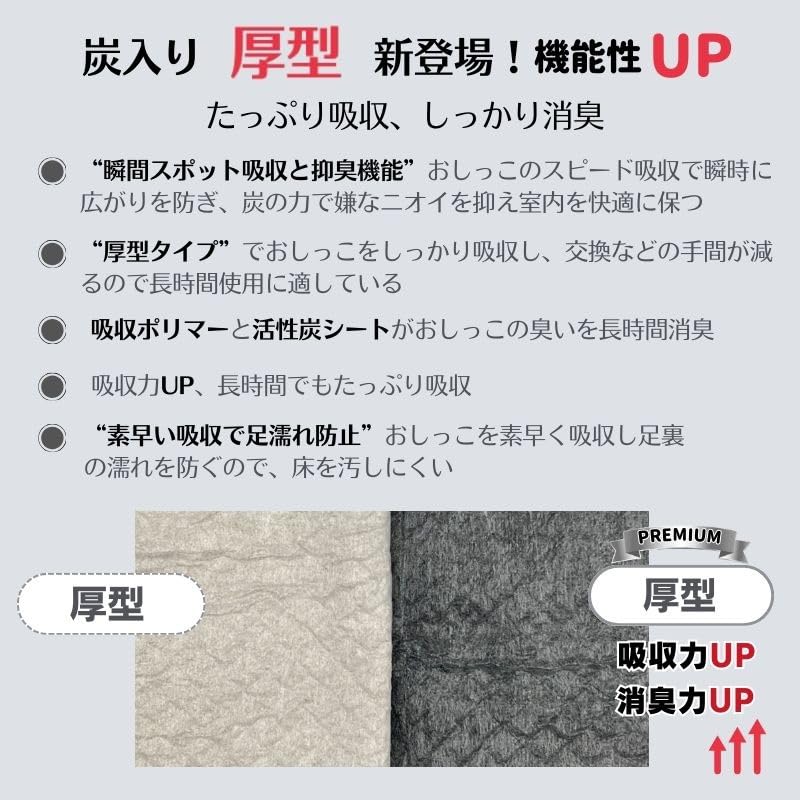 Amazon.co.jp: HAMI PET プレミアム におワンシーツ 炭入り厚型 ペット