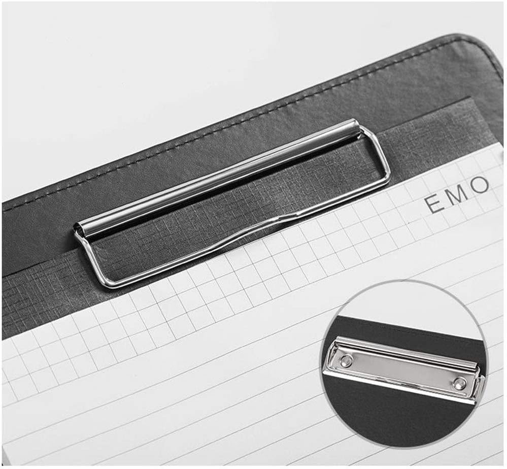 Porte-Documents A4 en Cuir avec Bloc-Notes Format Légal, Idéal pour Les Entretiens Professionnels. Pochettes Folio pour Le Travail De Bureau.