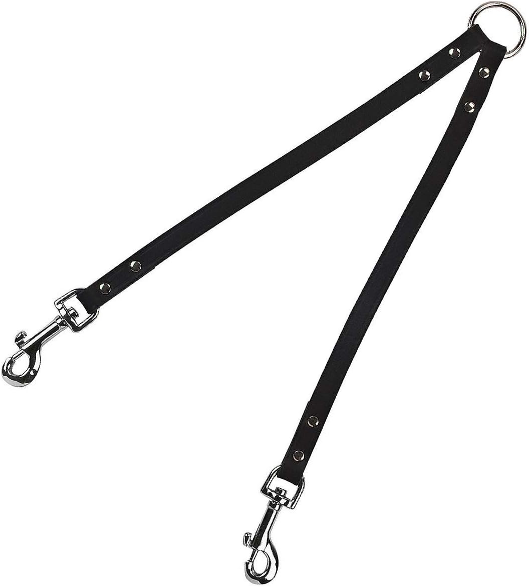 Kerbl Vegas Coupling for Two Dogs, 30 cm/18 mm, Black