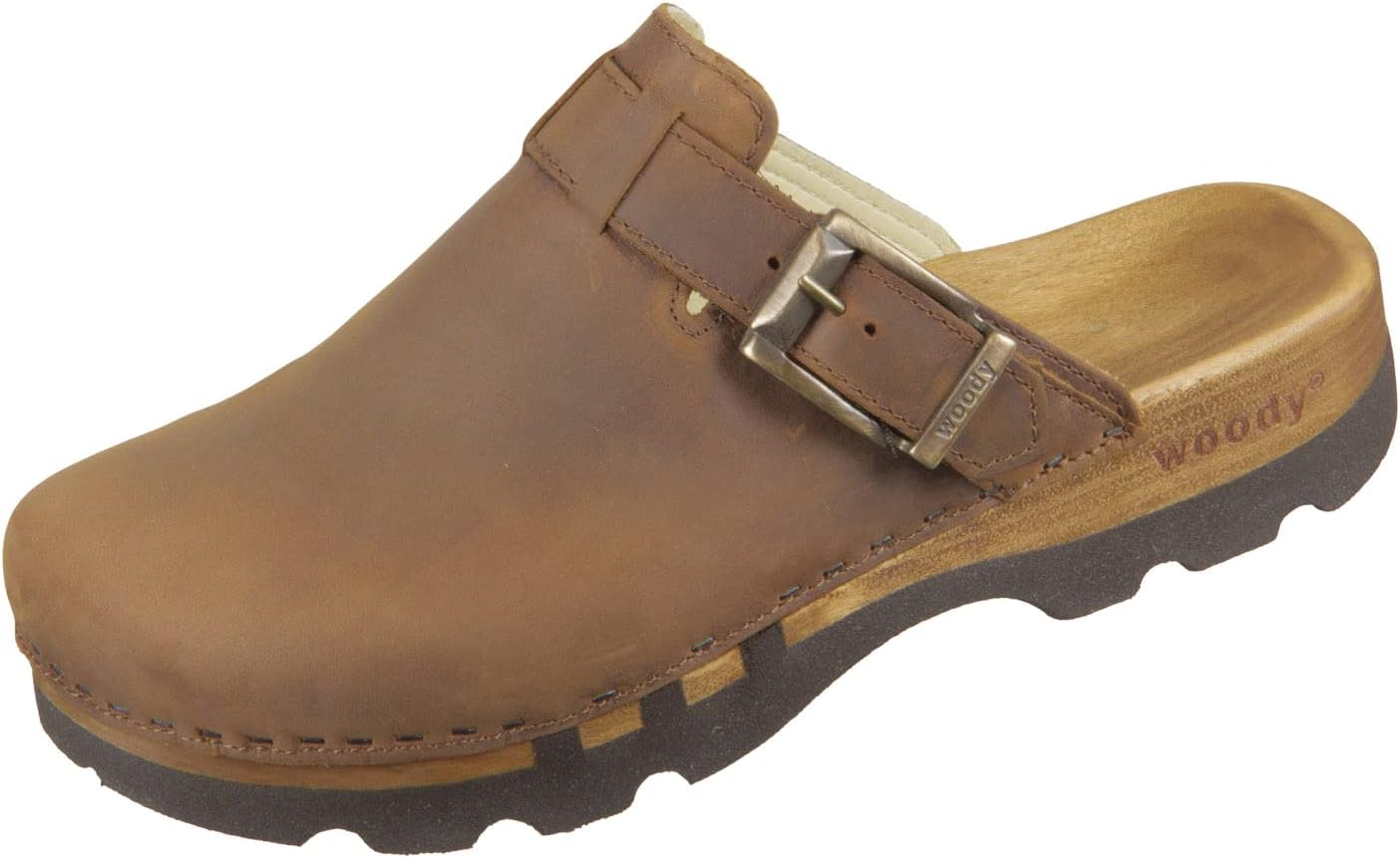 Woody Men's Lukas Clogs, Brown (Tabacco), 7 UK