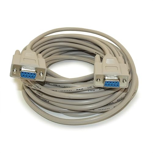 MyCableMart - Cable serie de módem nulo, DB9/DB9 hembra a hembra de 25 pies