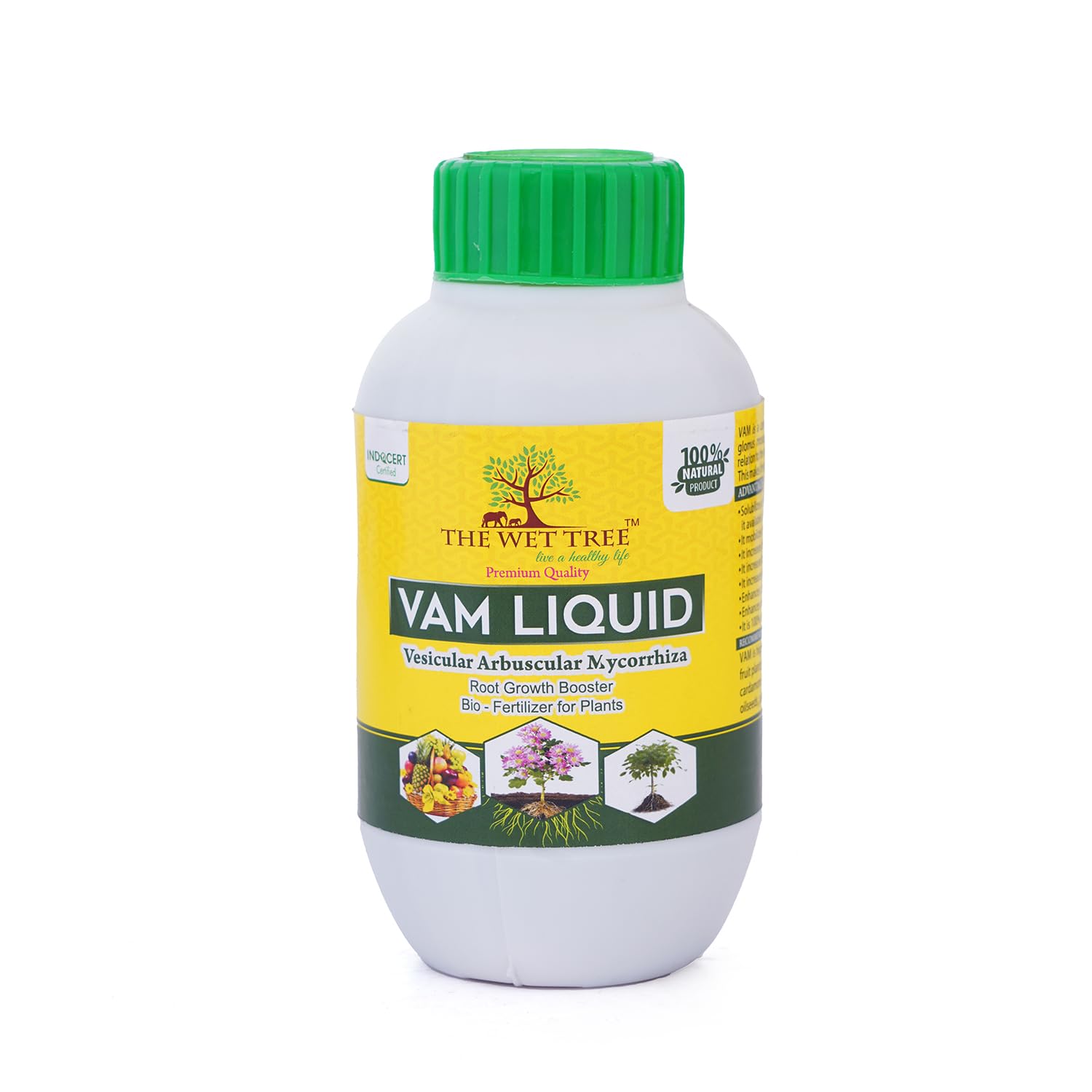 THE WET TREE VAM (Vesicular Arbuscular Mycorrhiza) Bio fertilizer Liquid for All Plants | Root Growth Booster | Organic Plant Food for Healthy Growth and Blooming (250ML)