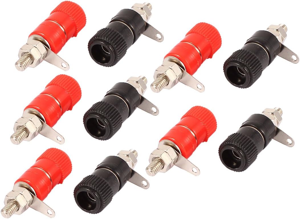 uxcell 10 Pcs 3.8mm Thread 4mm Banana Socket Binding Post Replacement