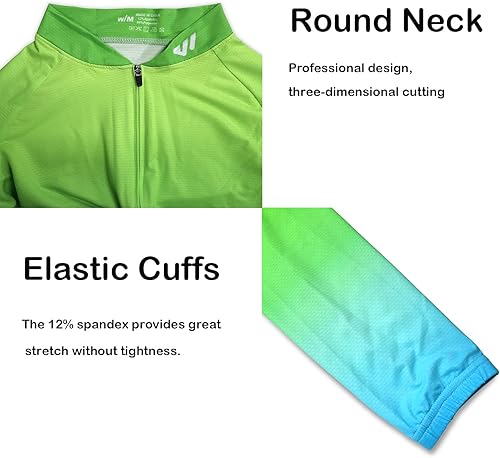 Miniatura 4 de Wulibike Maillot de ciclismo para mujer, manga larga, con bolsillos