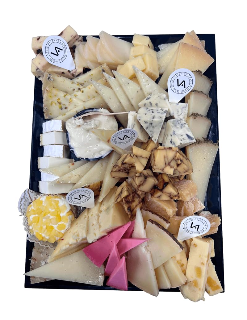 Tabla Buffet de Quesos 16 Piezas 1.4kg Surtido Exclusivo Quesos Curados y Frescos