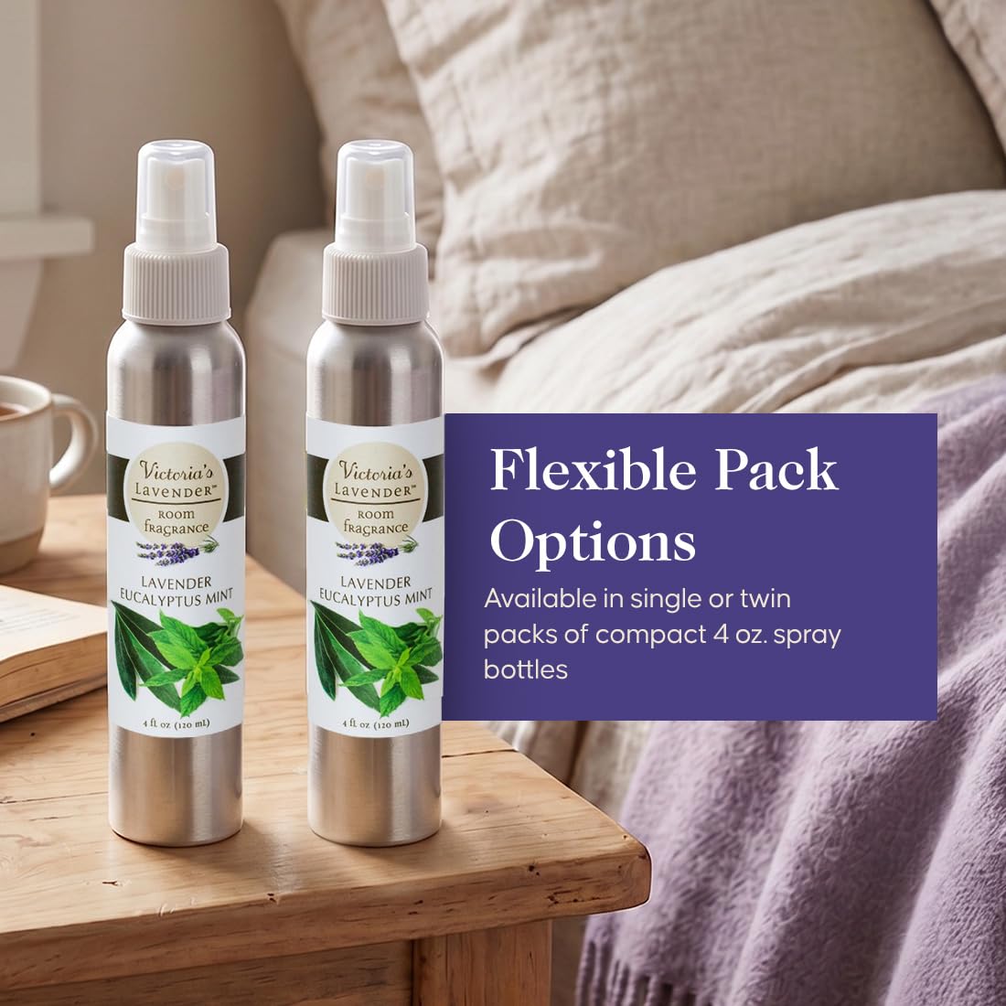 Victoria's Lavender Room Fragrance Spray - Lavender Eucalyptus Mint 4oz view 6