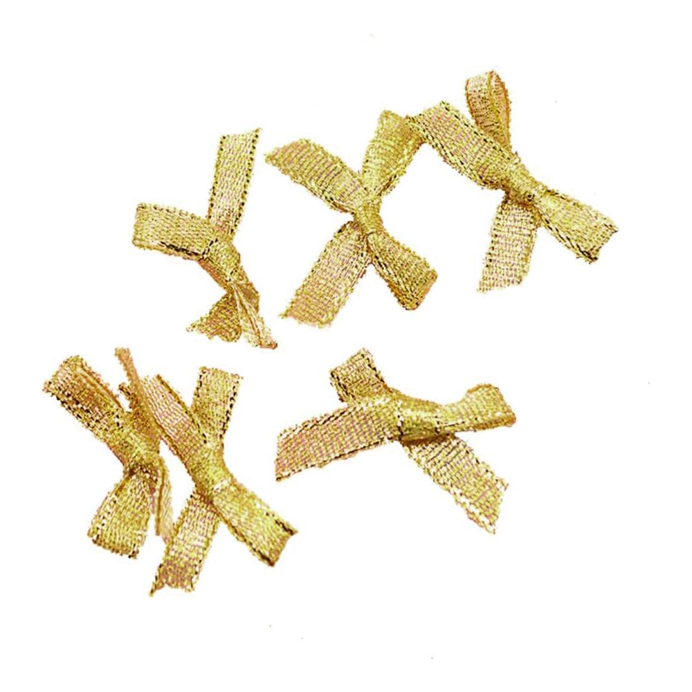 50 Stück Satinierte Geschenkschleifen Mit Klebeband - Fertige Schleifen Für Geschenke & Deko