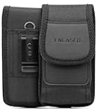 XL Cell Phone Pouch Holster Compatible with Samsung Galaxy S23 /S24 /S25 Ultra, iPhone 14/15/16 Pro Max Belt Clip Holder (Large Case Compatible)