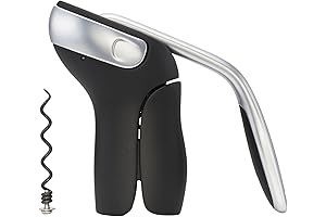 OXO Good Grips Steel Vertical Lever Corkscrew with Removable Foil Cutter
