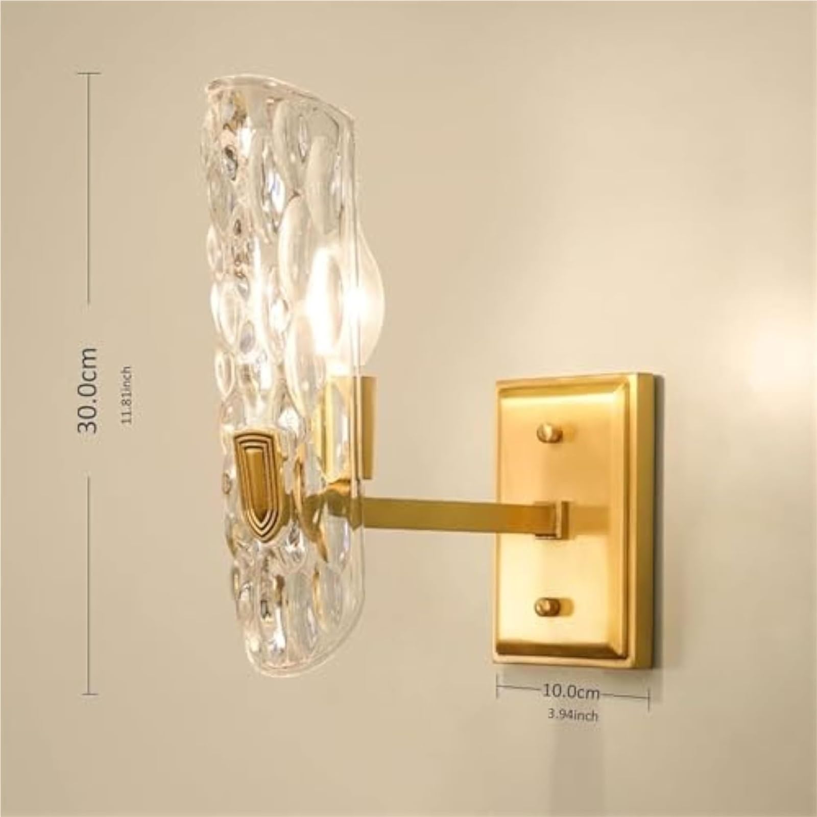 Europejska lampa ścienna E14, miedziane oświetlenie wnętrz, nowoczesny styl, lustro, lampka nocna, lampa sufitowa (1 żarówka)