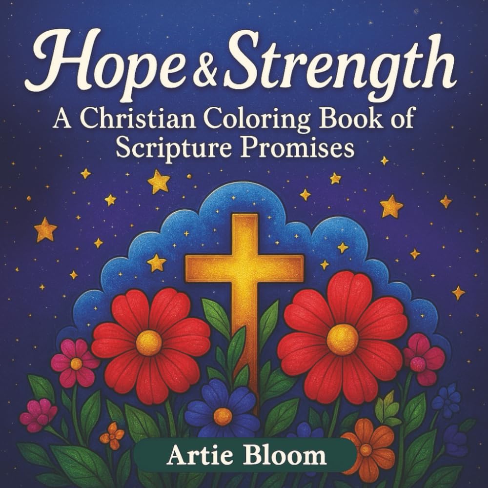 Hope & Strength – A Christian Coloring Book of Scripture Promises: Encouraging memory verse coloring with beautiful floral scripture designs, ... and inspirational Christian gifts for adults