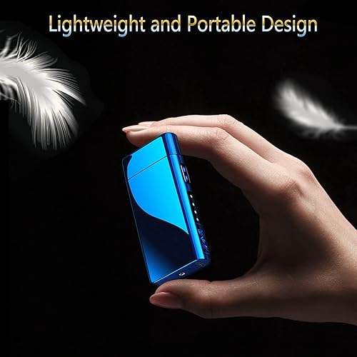Miniatura 6 de Encendedor de arco eléctrico 2 en 1, encendedor recargable por USB con encendedor infinito a prueba de viento recargable, encendedor de ciclo de