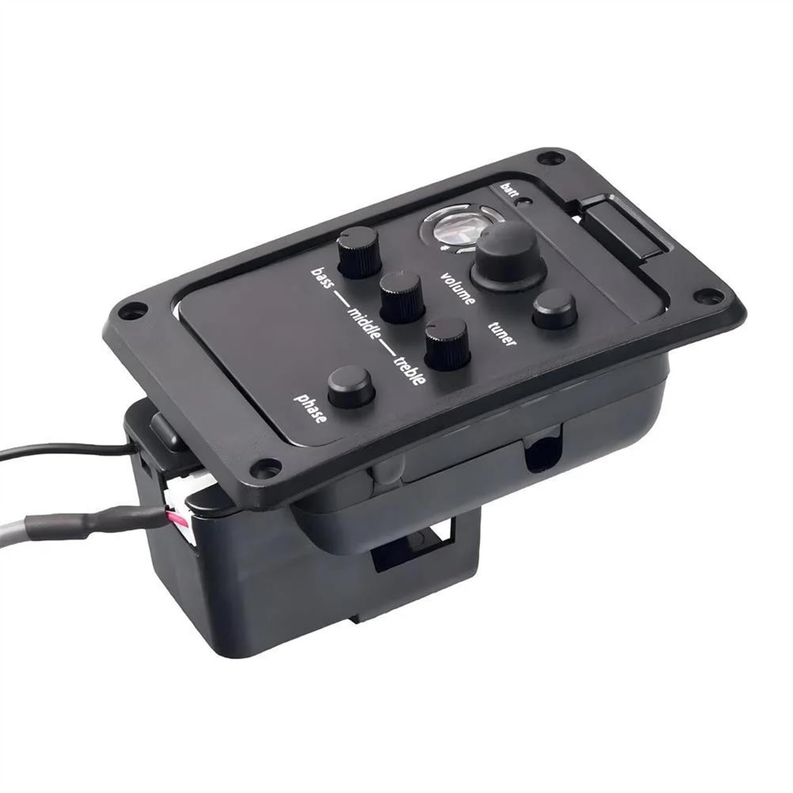 Preamplificatori Per Chitarra Acustica EQ Con Indicatore Luminoso Di Batteria Scarica, Accordatore Piezoelettrico Compatibile Con Chitarra Folk