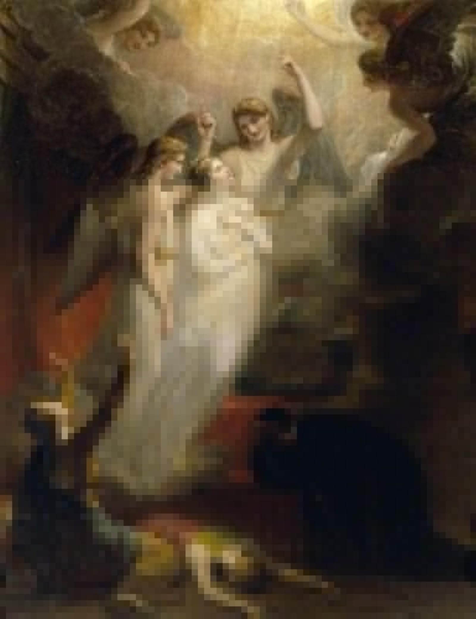 Artxlxxbn No Frame Famous Print Painting Colorful Art Print The Apotheosis Of Princess Charlotte Augusta Princess Of Wales By Henry Howard Canvas Art Decorations For Home Decor 60X90cm