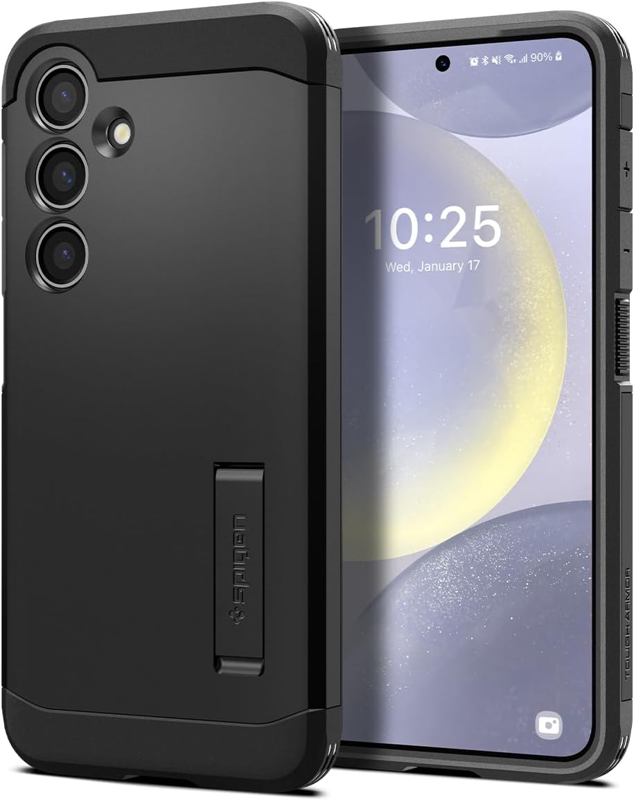 Spigen Tough Armor designed for Samsung Galaxy S24 PLUS case cover (2024) with Extreme Impact Foam - Black