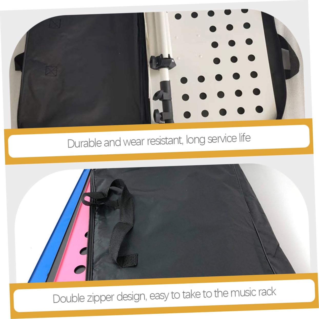 ifundom Borsa Porta Leggio Musicale 22.05In Oxford Resistente All'Usura Custodia Multifunzione Per Supporto Musicale E Porta Spartiti Portatile