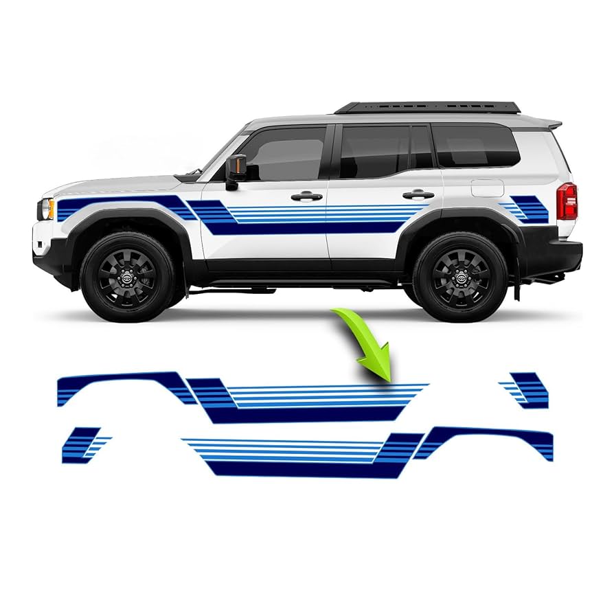 Amazon.com - Vintage Retro Vinyl Side Racing Stripes Decal