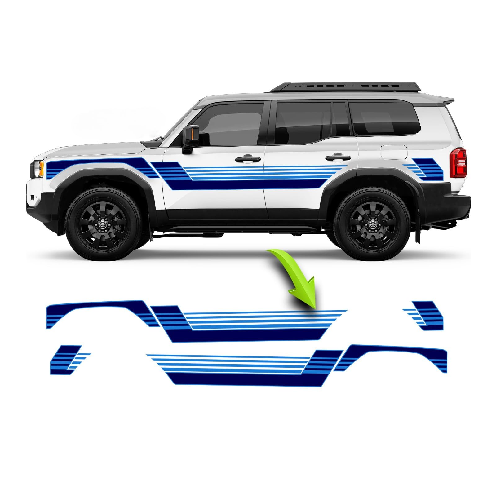すとらいぷ Amazon.com - Vintage Retro Vinyl Side Racing Stripes Decal