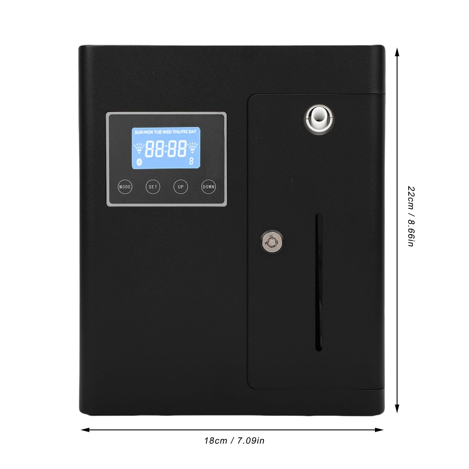 Hotel Duft Diffusor, Bluetooth-Steuerung Smart Aromatherapie Maschine, 600㎡ Abdeckung, Automatische Diffusion wasserlose Duft Luftmaschine für Home Hotel Büro Großes Zimmer (EU-Stecker)