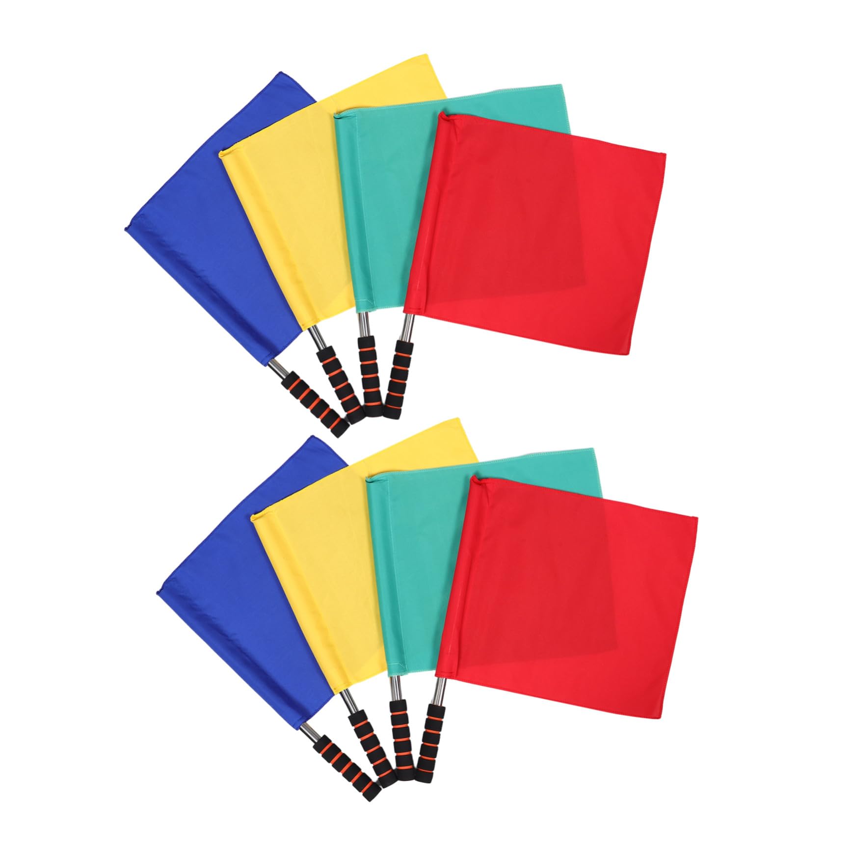 BESPORTBLE 8 Piezas Bandera de árbitros multifuncionales bandera amarilla de árbitro de juego de fútbol algodón