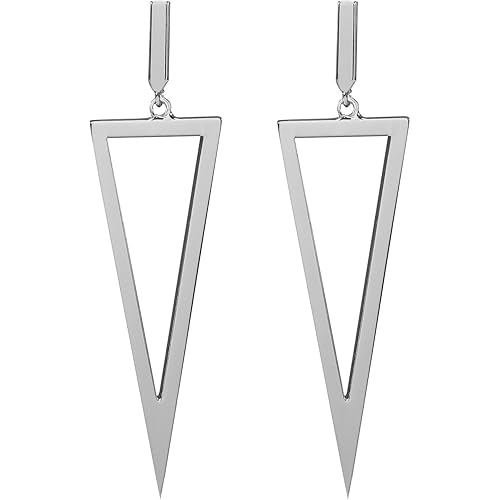 LILIE&WHITE Metal Triangle Danlge Drop Earrings For Women Costume Jewelry