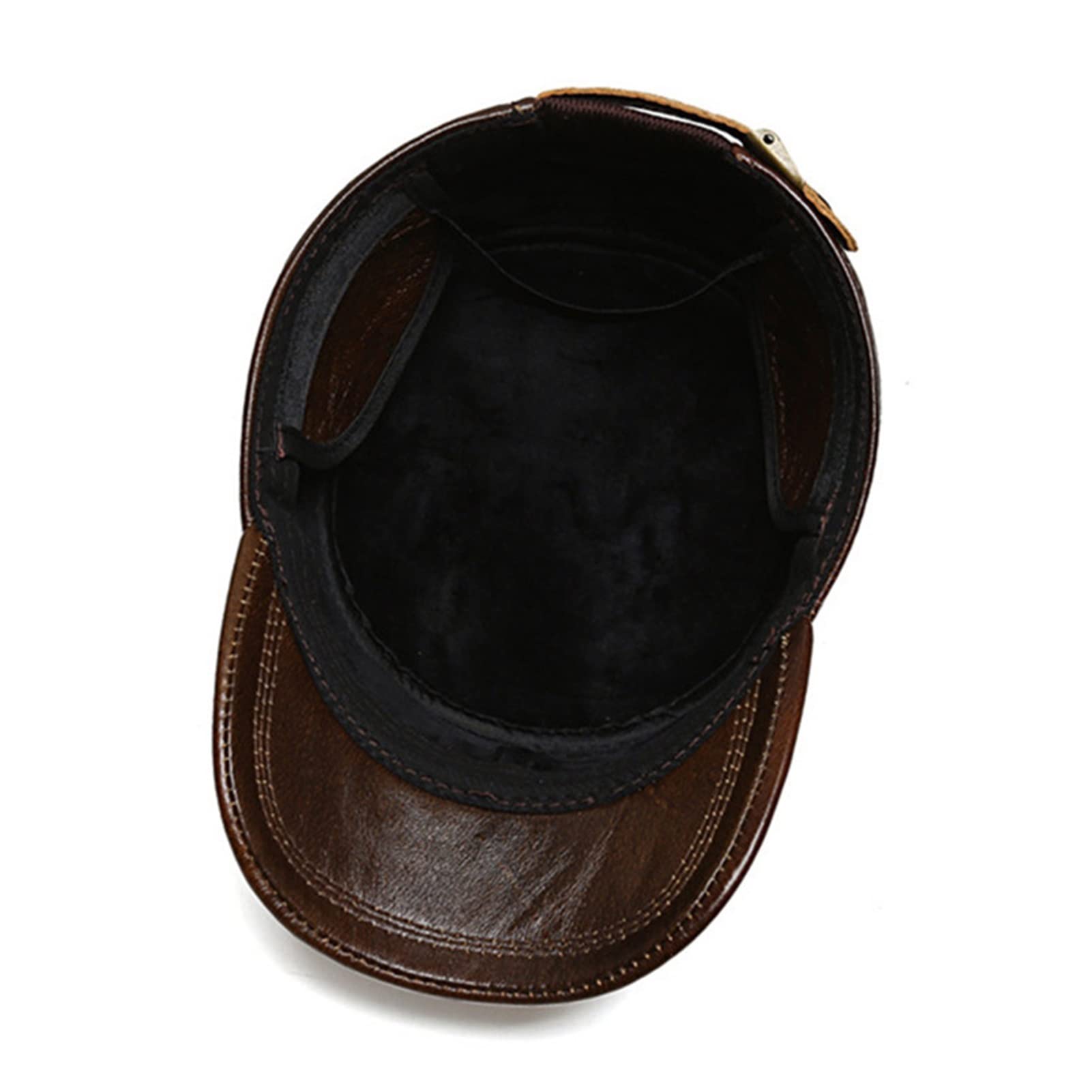 Męskie ciepło Pu Skórzana płaska czapka Newsboy Cap Vintage Beret Cap Jazdy Irlandzki Płaski Kapelusz English Granddad Hat