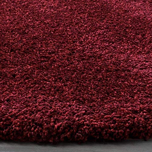 Image of Shaggy Super Soft Carpet for Home & Living Room Size - 5 X 8 Ft (Maroon)