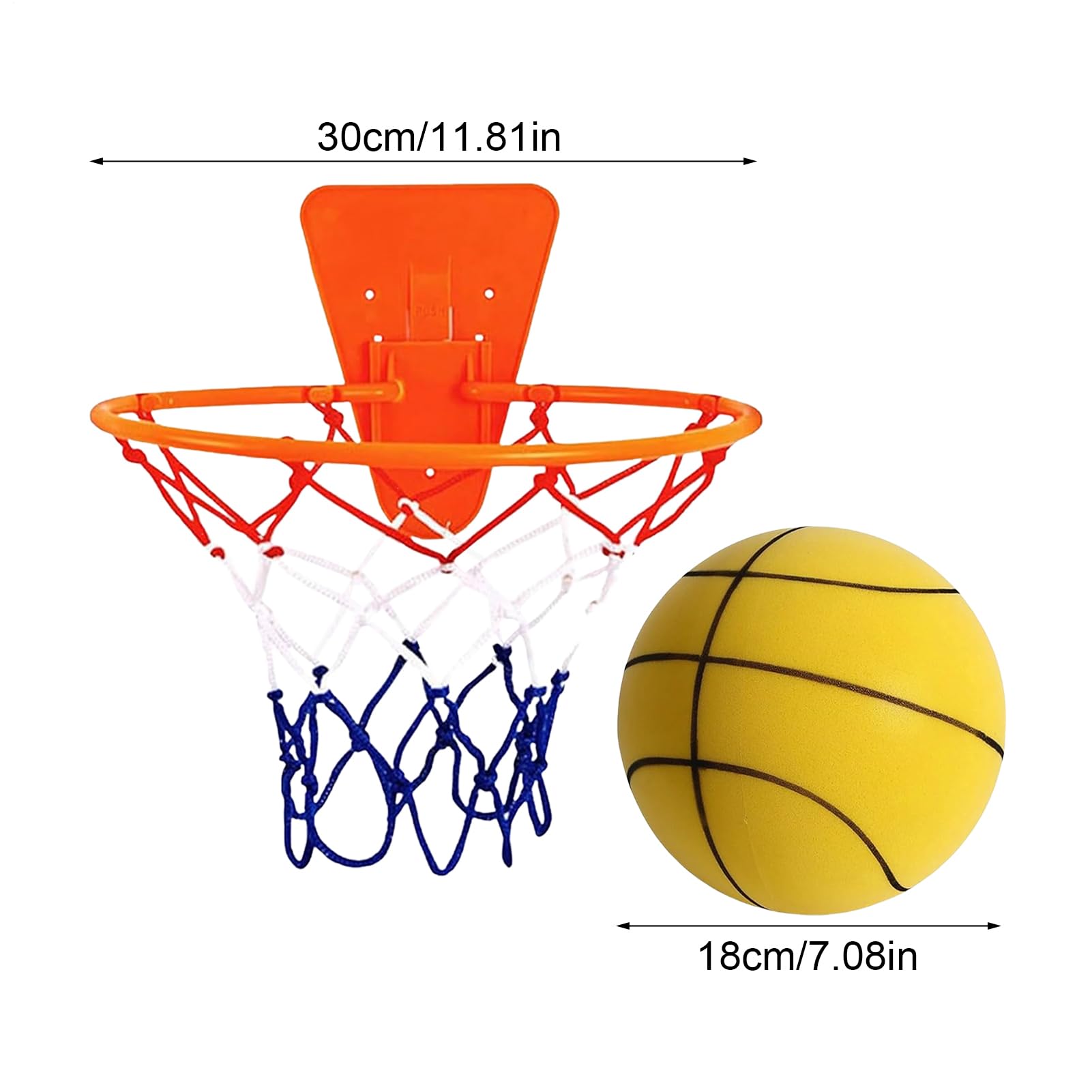 Basket-Ball Silencieux, 18 Cm Silent Basketball, Ballon De Basket