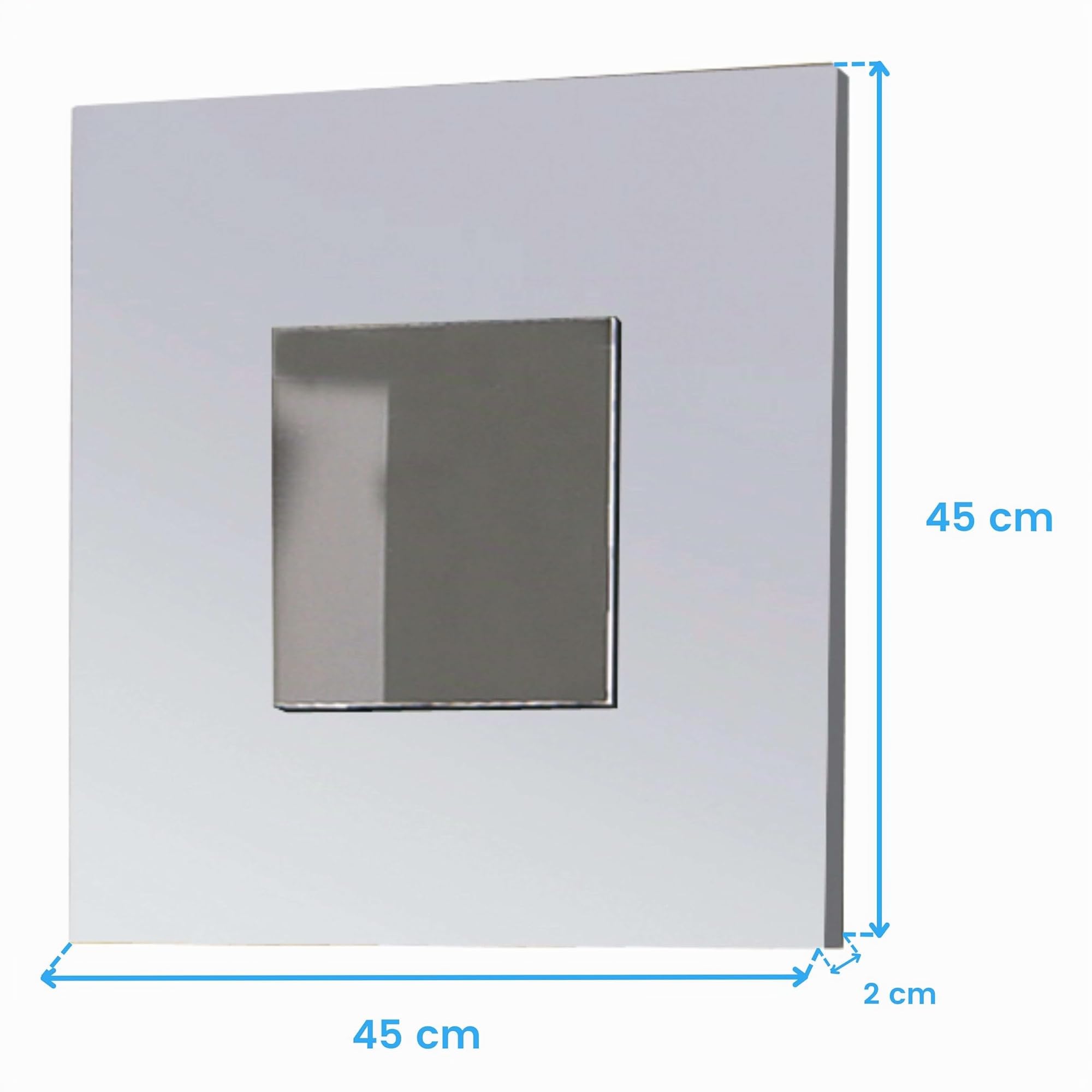 Mueble De Entrada Recibidor Cajún Con 2 Espejos Color Blanco 70cm