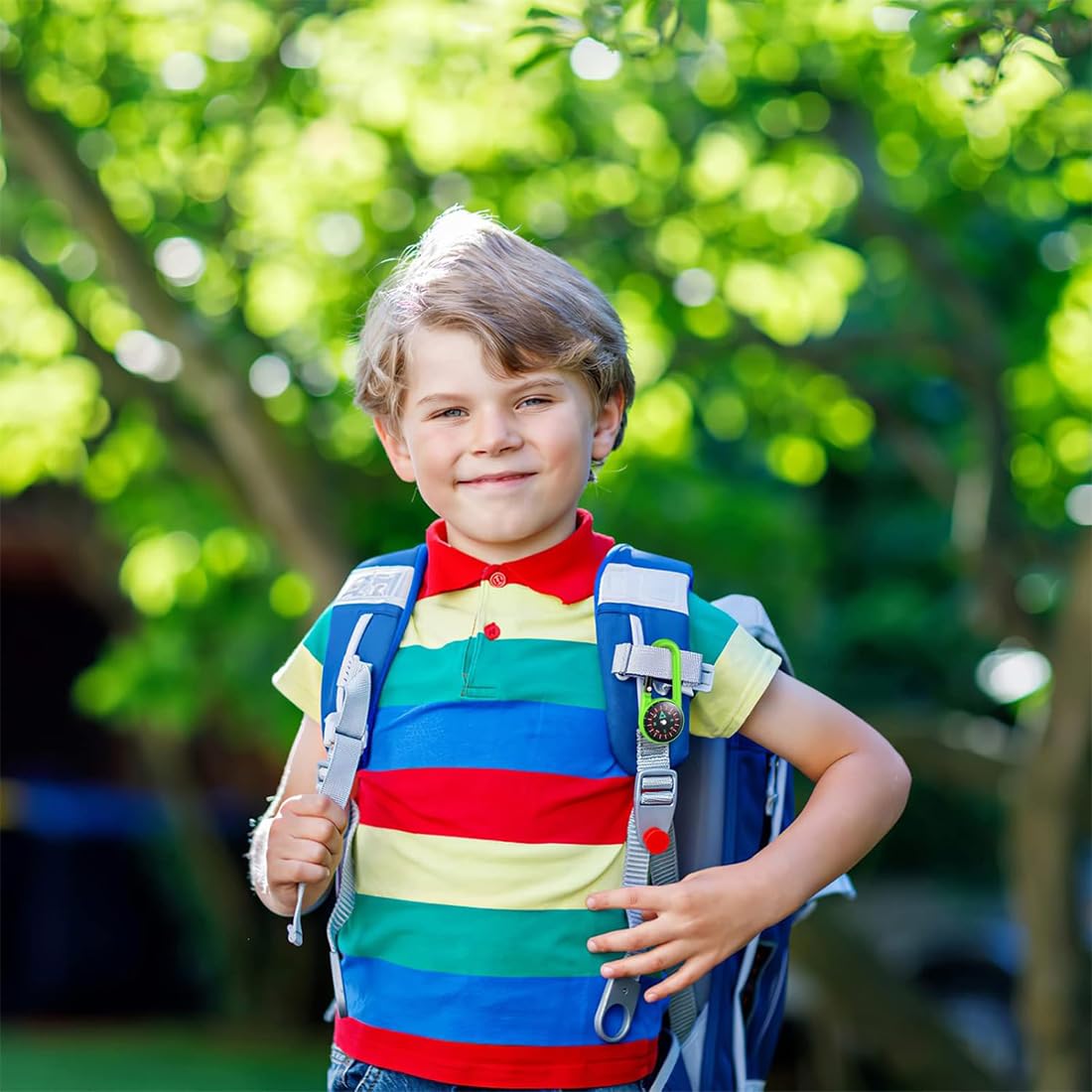 10 Bussole Da Moschettone Multicolore - Mini Bussola Per Escursionismo E Sopravvivenza - Foto 3