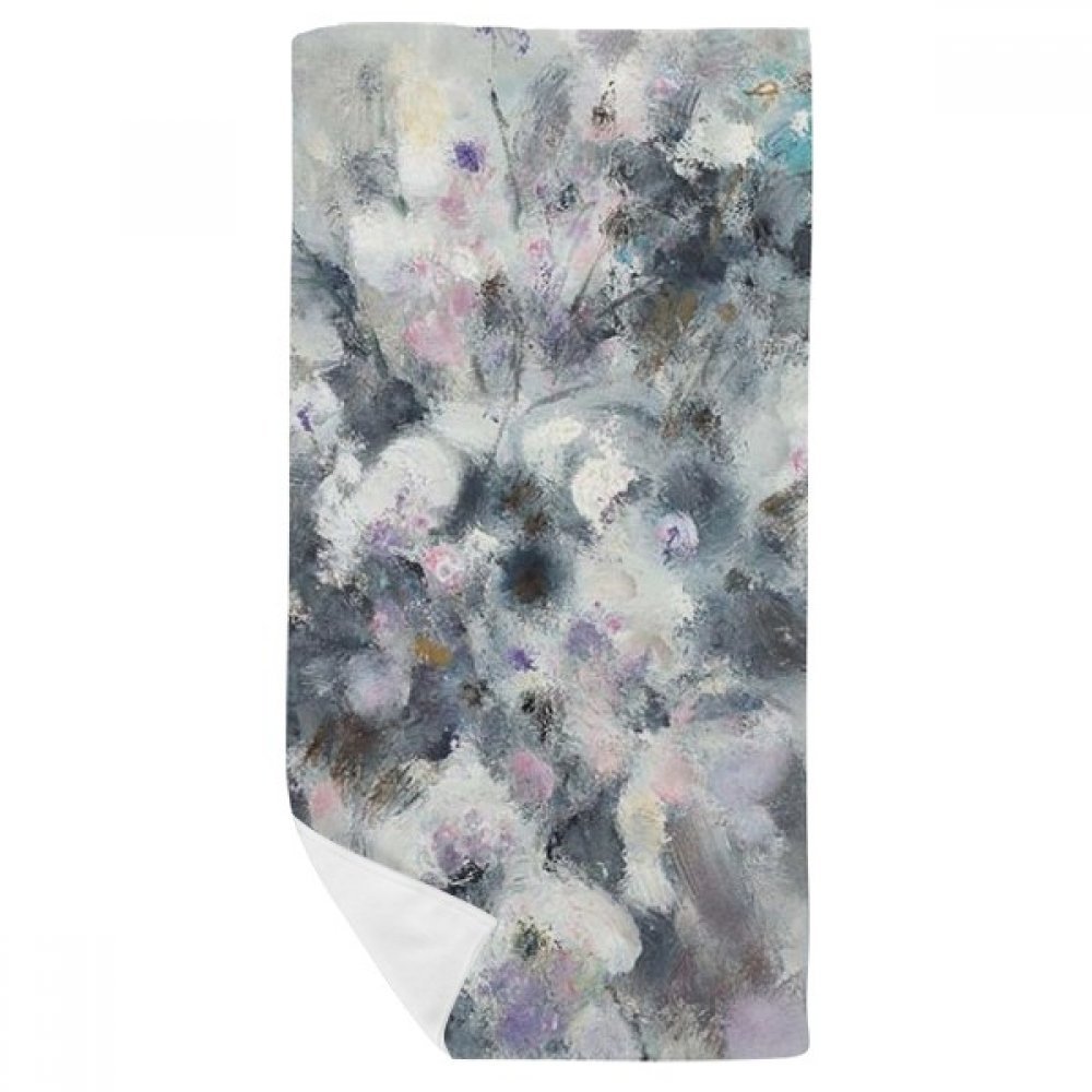 Serviette de bain fleur d'hiver idéale pour le sport, la maison et vos voyages