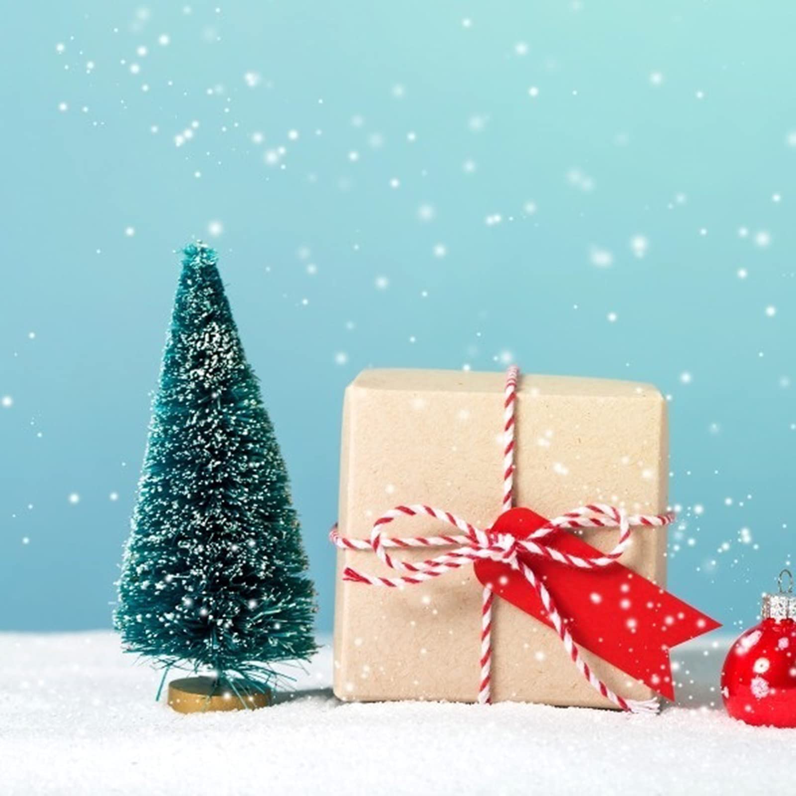 Lot De 12 Mini Sapins De Noël Artificiels Avec Base En Bois